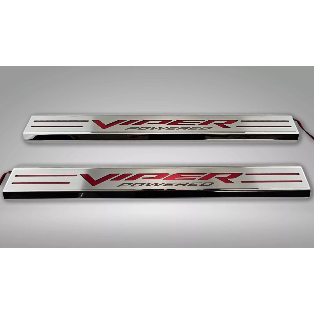 Dodge Ram SRT-10 Red LED Illuminated Door Sills