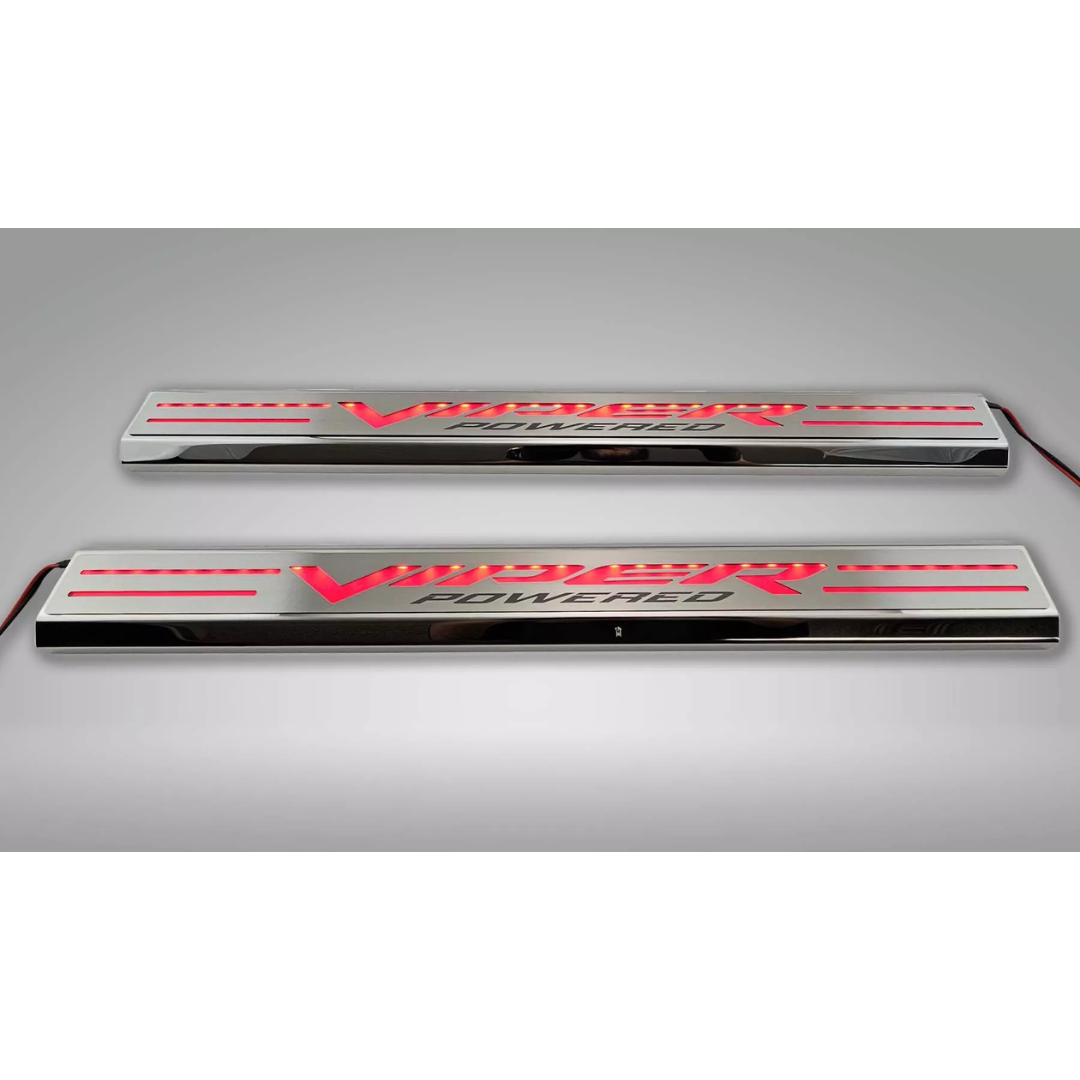 Dodge Ram SRT-10 Red LED Illuminated Door Sills