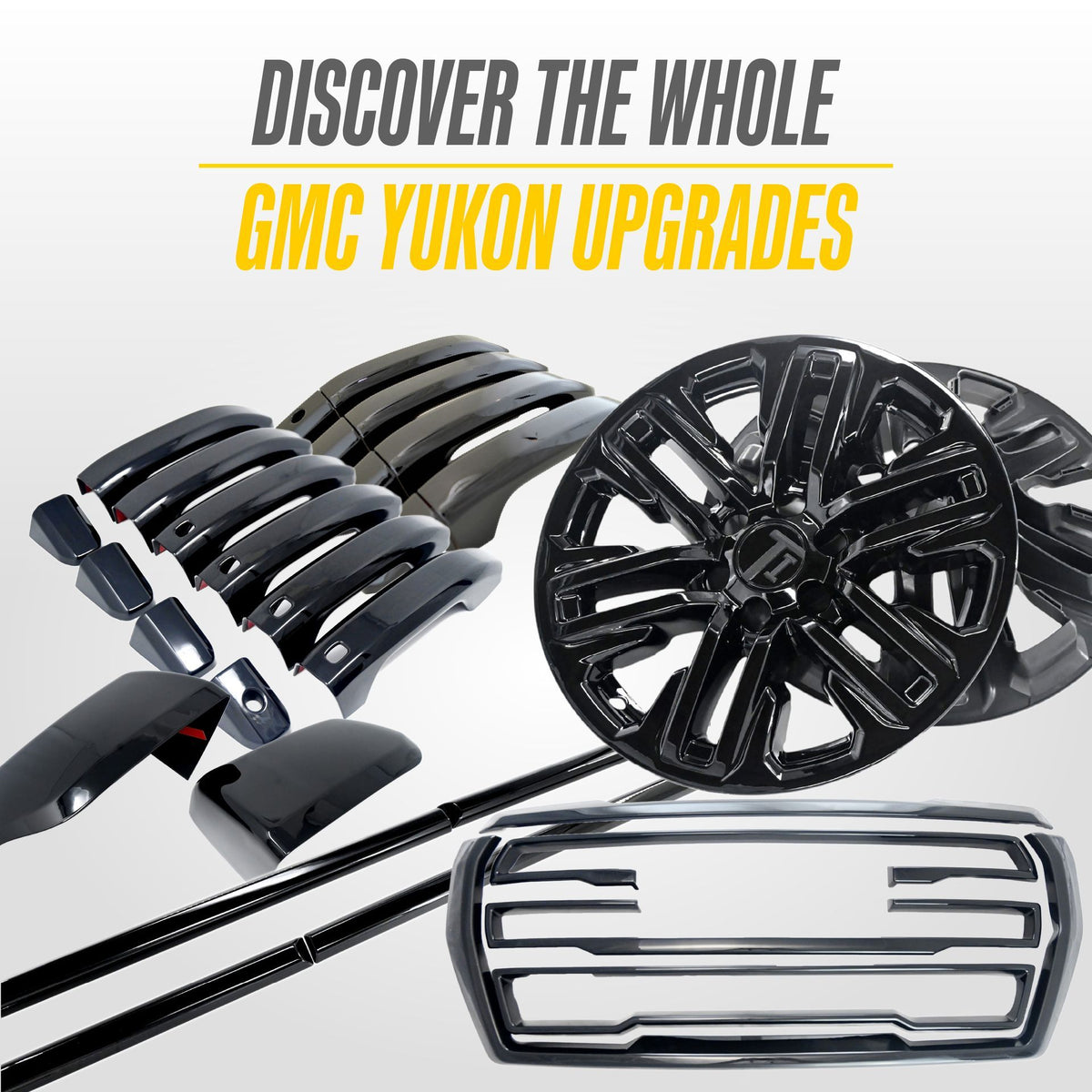 Trim Illusion WSK717-20BLK gloss black wheel skin set for 2021-2024 GMC Yukon and Yukon XL - image 10