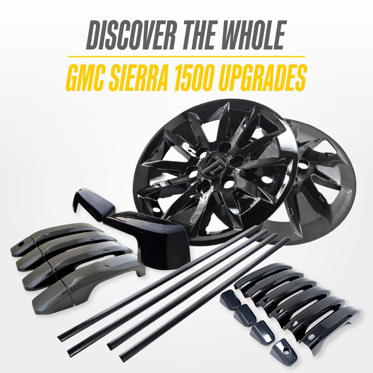 Trim Illusion WSK729-17BLK gloss black wheel skin set for 2019-2026 Chevrolet Silverado 1500 and GMC Sierra 1500 - image 7