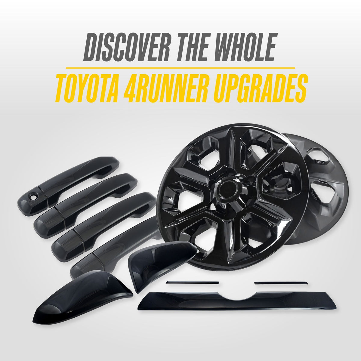 Trim Illusion WSK741-17BLK gloss black wheel skin set for 2014-2024 Toyota 4Runner - image 7
