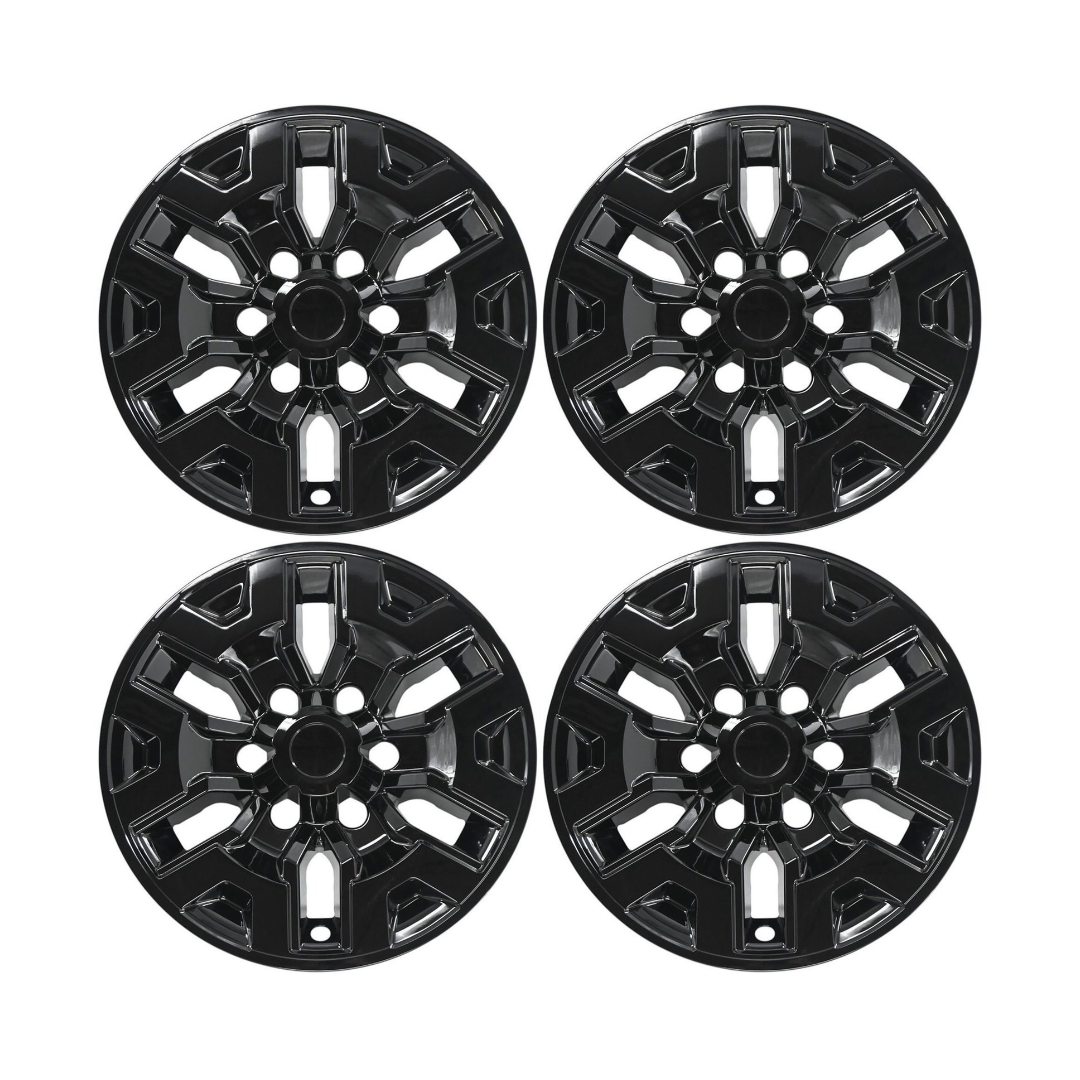 2016-23 Toyota Tacoma 8 PCS Gloss Black Snap-on Wheel Skin Set