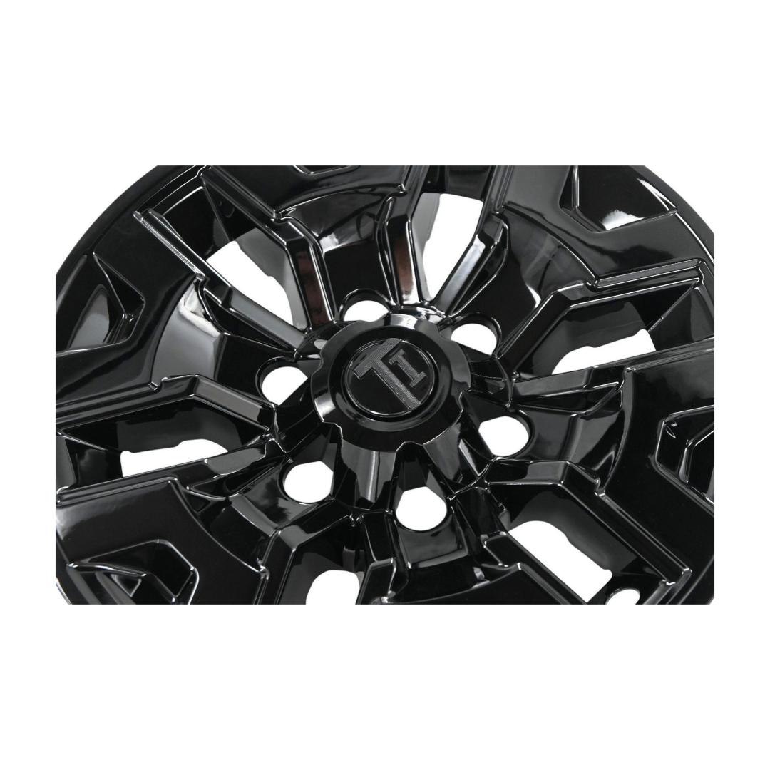 2016-23 Toyota Tacoma 8 PCS Gloss Black Snap-on Wheel Skin Set