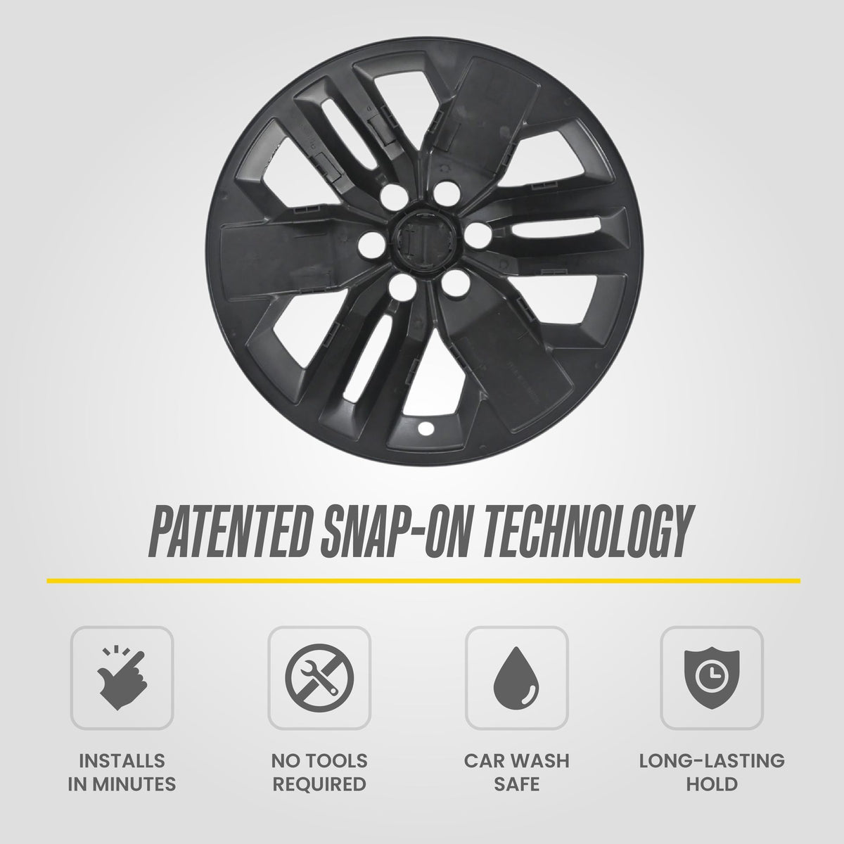 Trim Illusion WSK816-17BLK gloss black wheel skin set for 2025-2026 Nissan Frontier - image 9