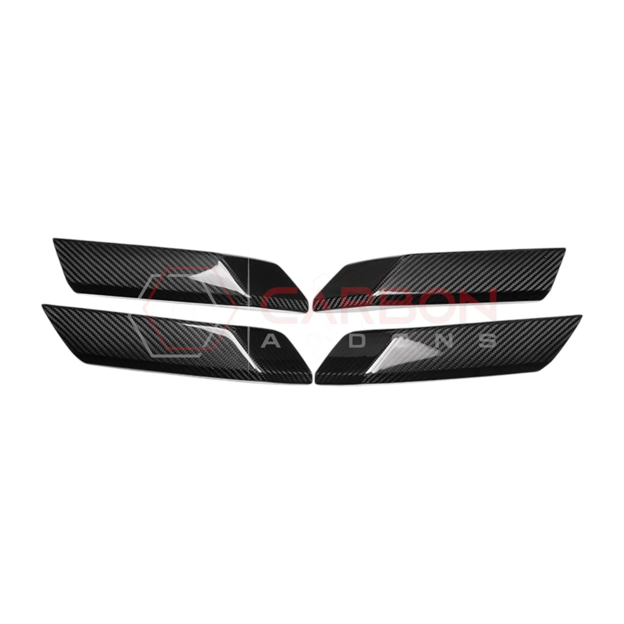 Real Carbon Fiber Interior Lower Door Handle Trim Covers For 2021+ Bronco