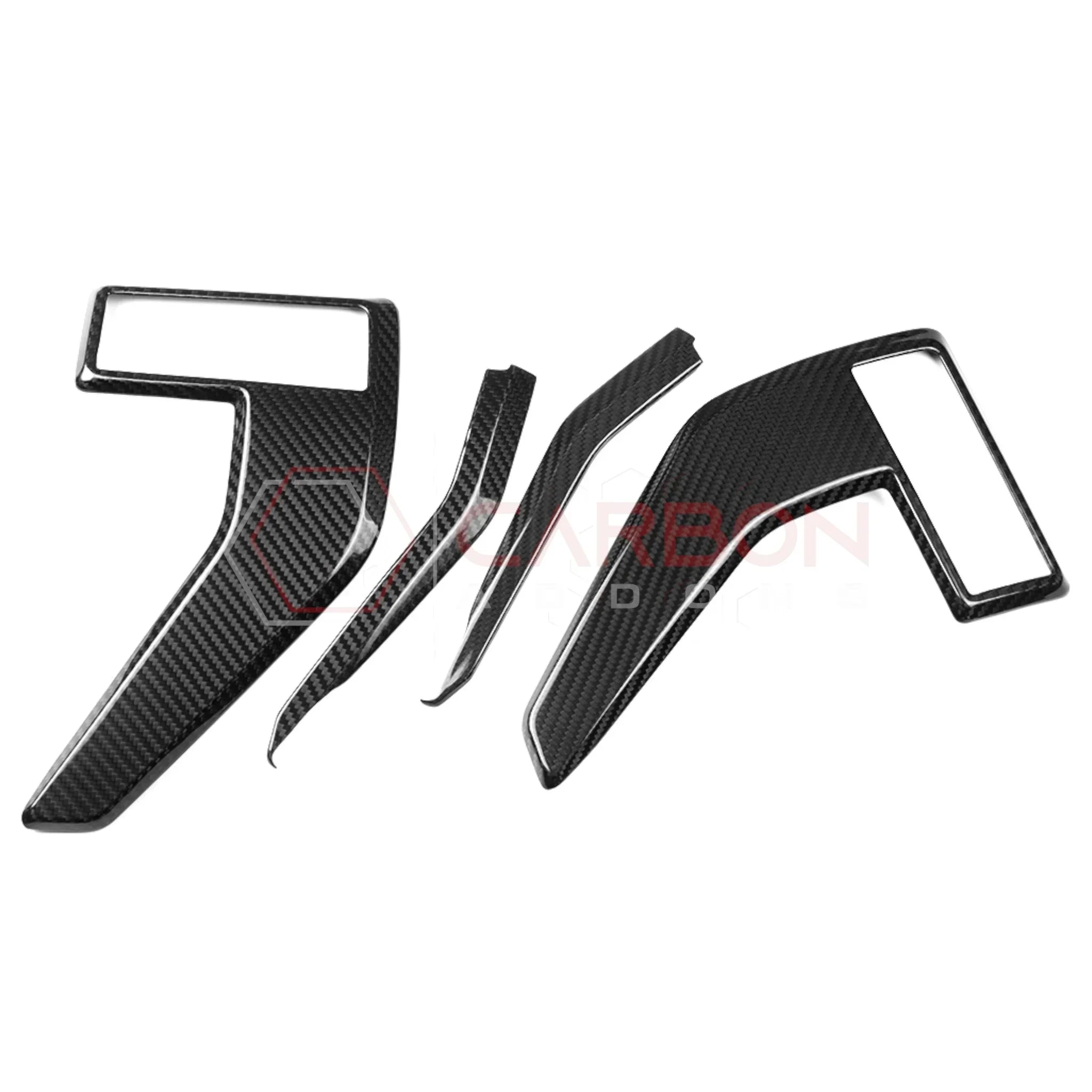 Real Carbon Fiber Fender Vent Emblem Trim Covers for 2021-2024 Ford F-150, F-250 & F-350