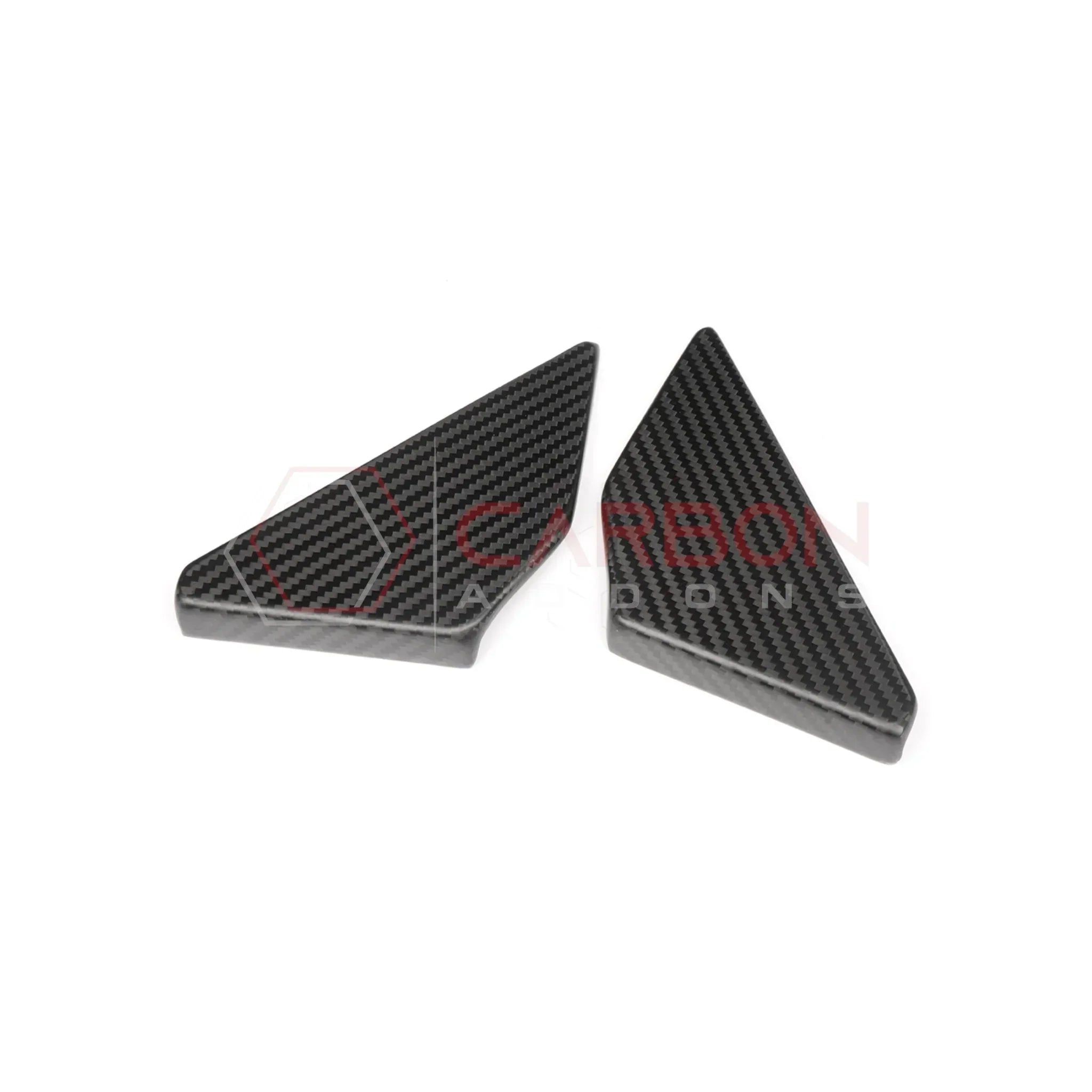 Real Carbon Fiber Rear Door Window Triangle Trim Covers For 2021–2025 Ford Bronco