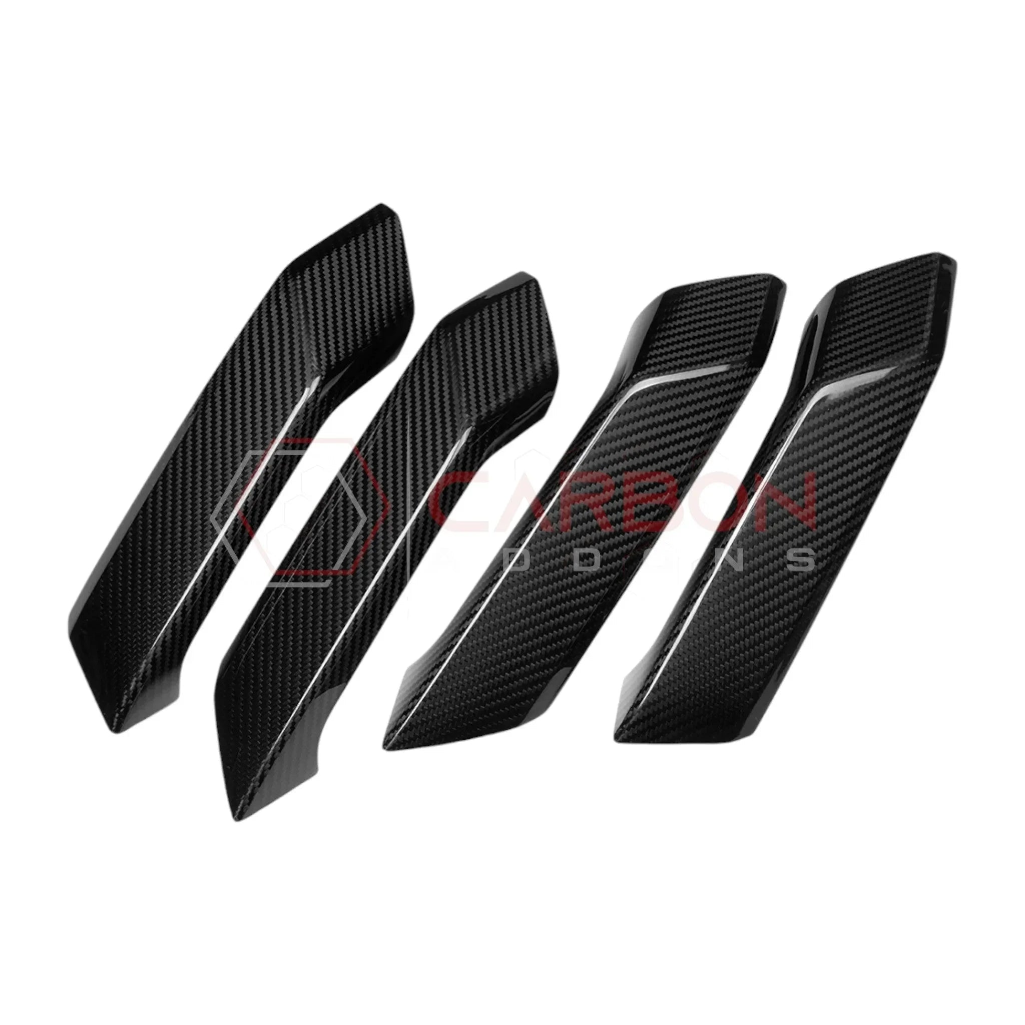 Real Carbon Fiber Interior Lower Door Handle Trim Covers For 2021+ Bronco