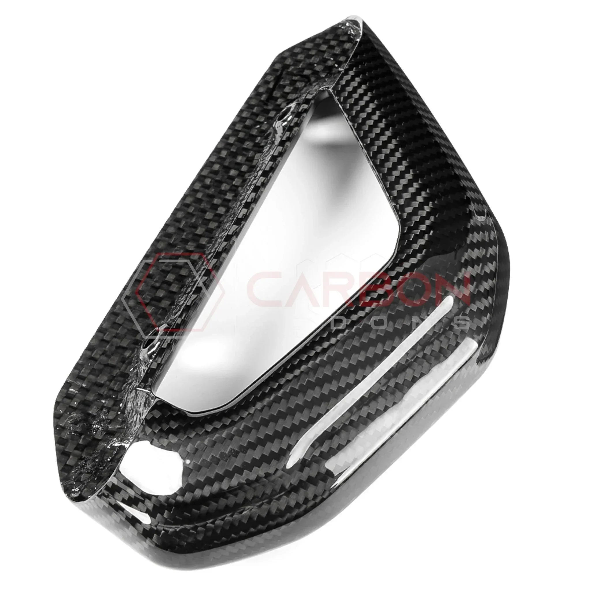 Real Carbon Fiber Center Console Grab Handle Trim For 2021–2025 Ford Bronco | Direct Replacement