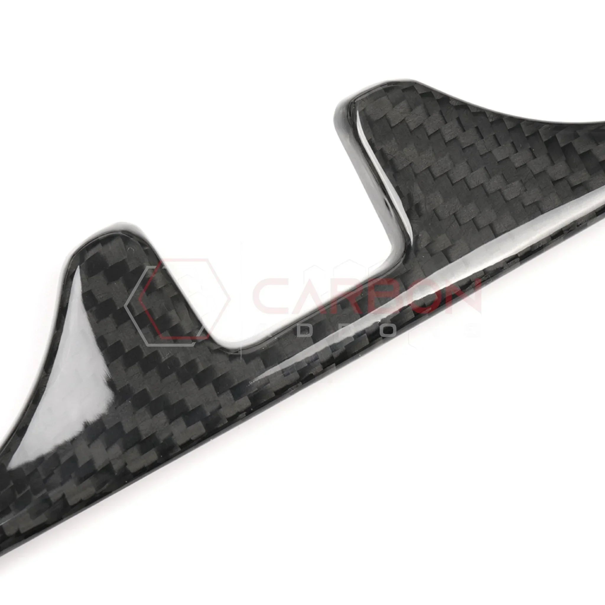 Real Carbon Fiber Rear Center Console Cup Holder Trim Bezel for 2021-2024 Ford F-150