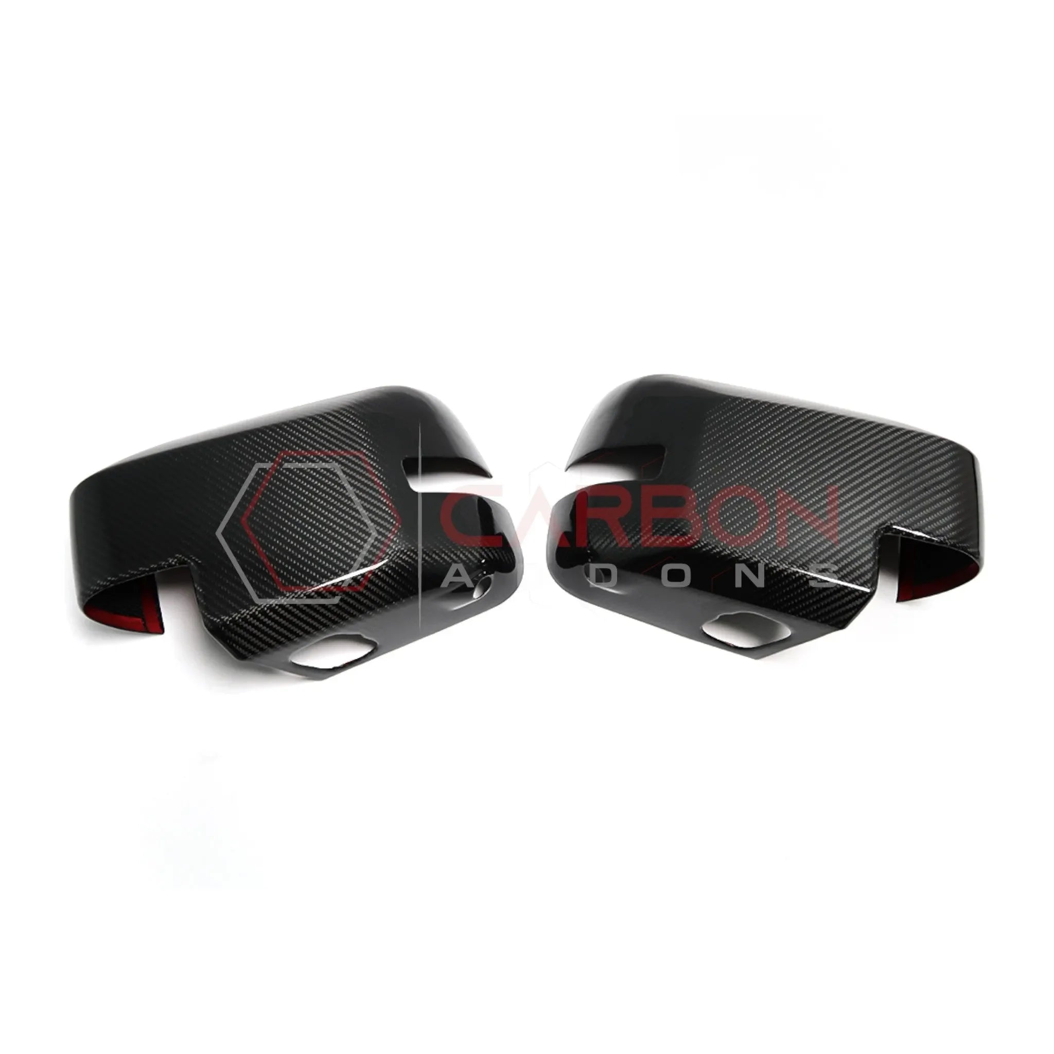 Real Carbon Fiber Mirror Cap Cover with Turn Signal For 2021+ Ford Bronco