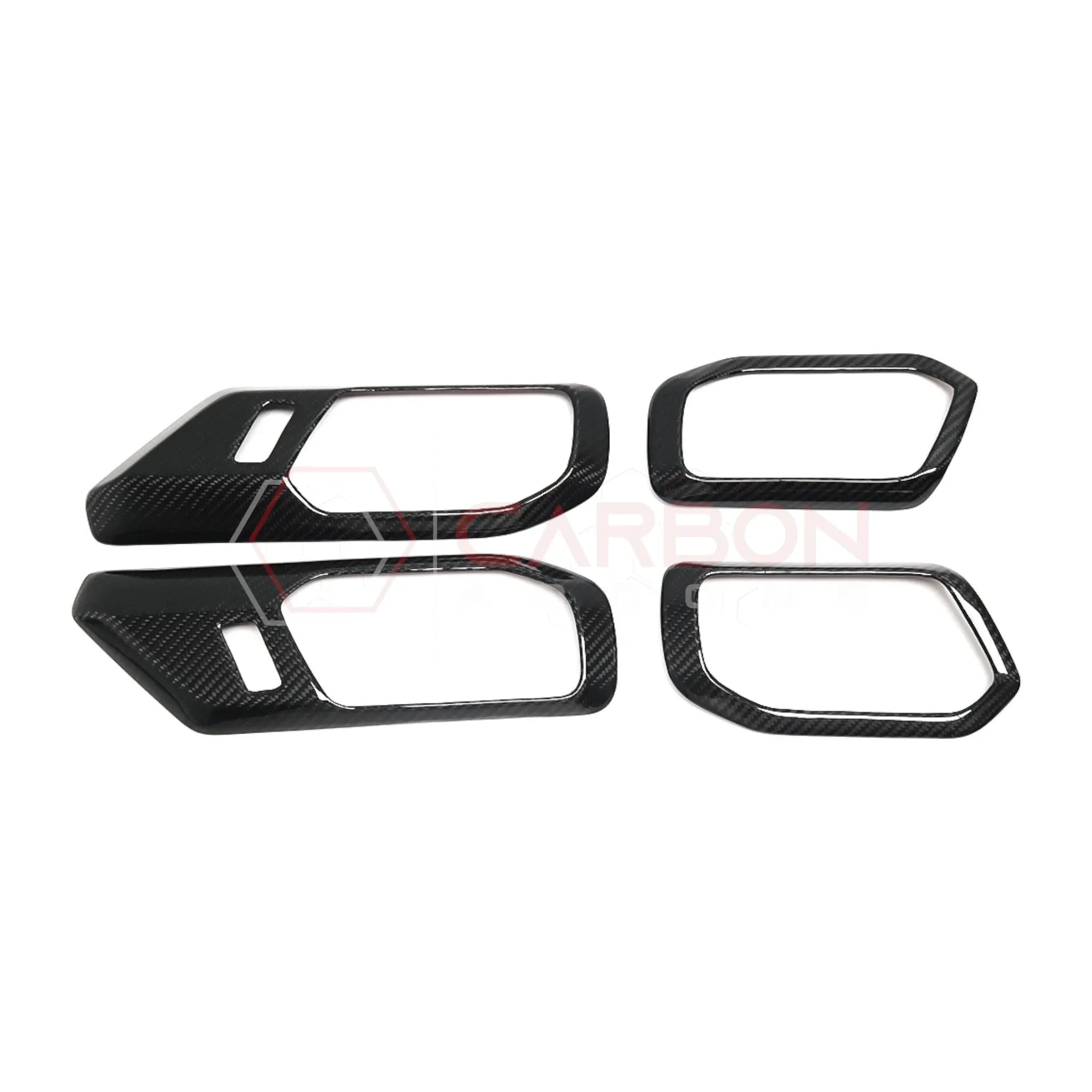 Real Carbon Fiber Interior Door Handle Trim Covers For 2021+ Ford Bronco