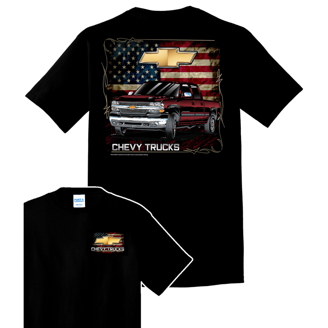 2002 Chevy Truck 100% Cotton T-Shirt – GMT 800 Edition (Black)