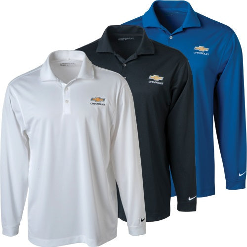 Chevrolet Gold Bowtie Men's Under Armour Nike Golf Dri-Fit Stretch Tech Polo