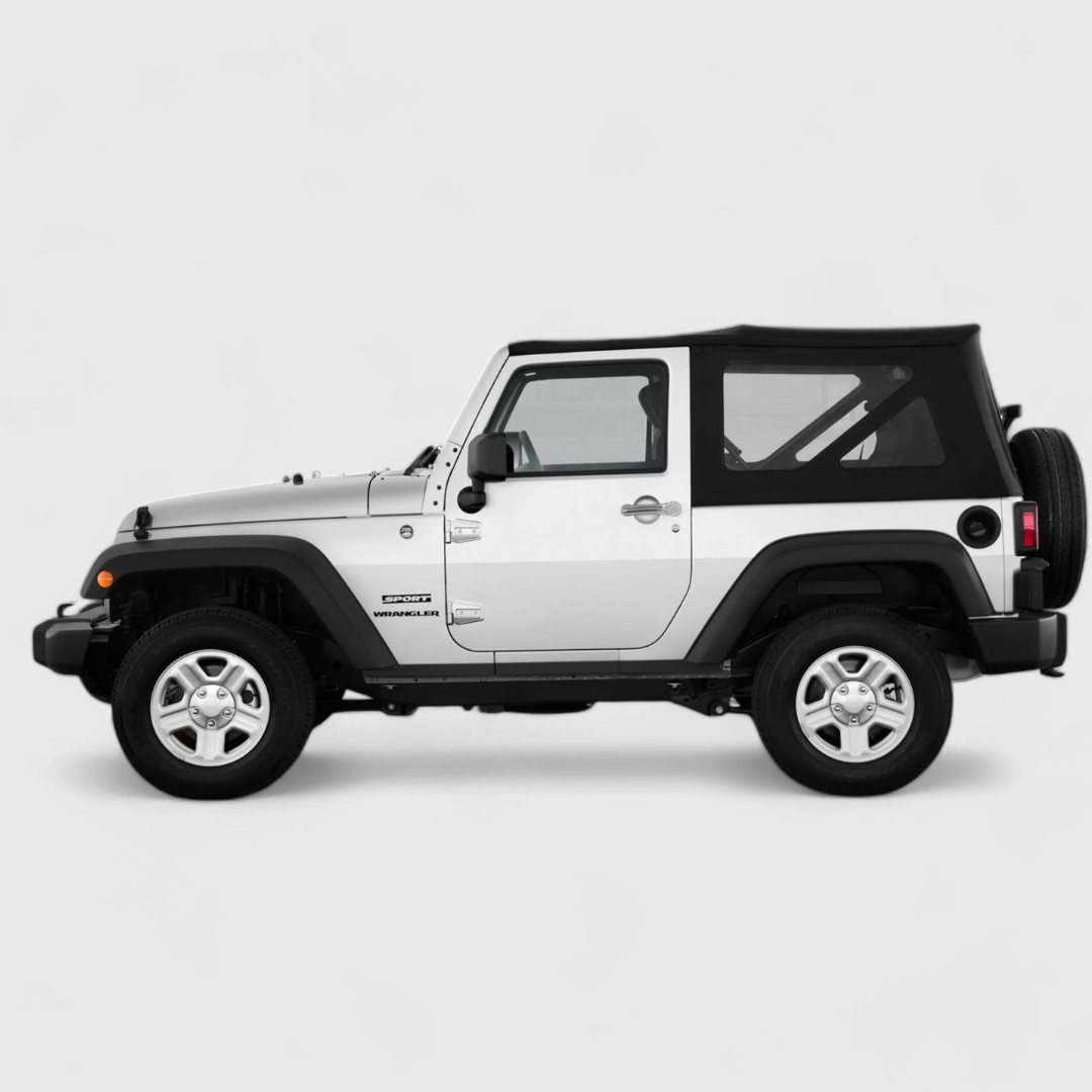 2007-2017 Jeep Wrangler, 08-13 Jeep Liberty, 2018 Jeep Wrangler JK, 07-12 Dodge Nitro No Smart Key 8 PCS Chrome Tape-on Patented Door Handle Cover