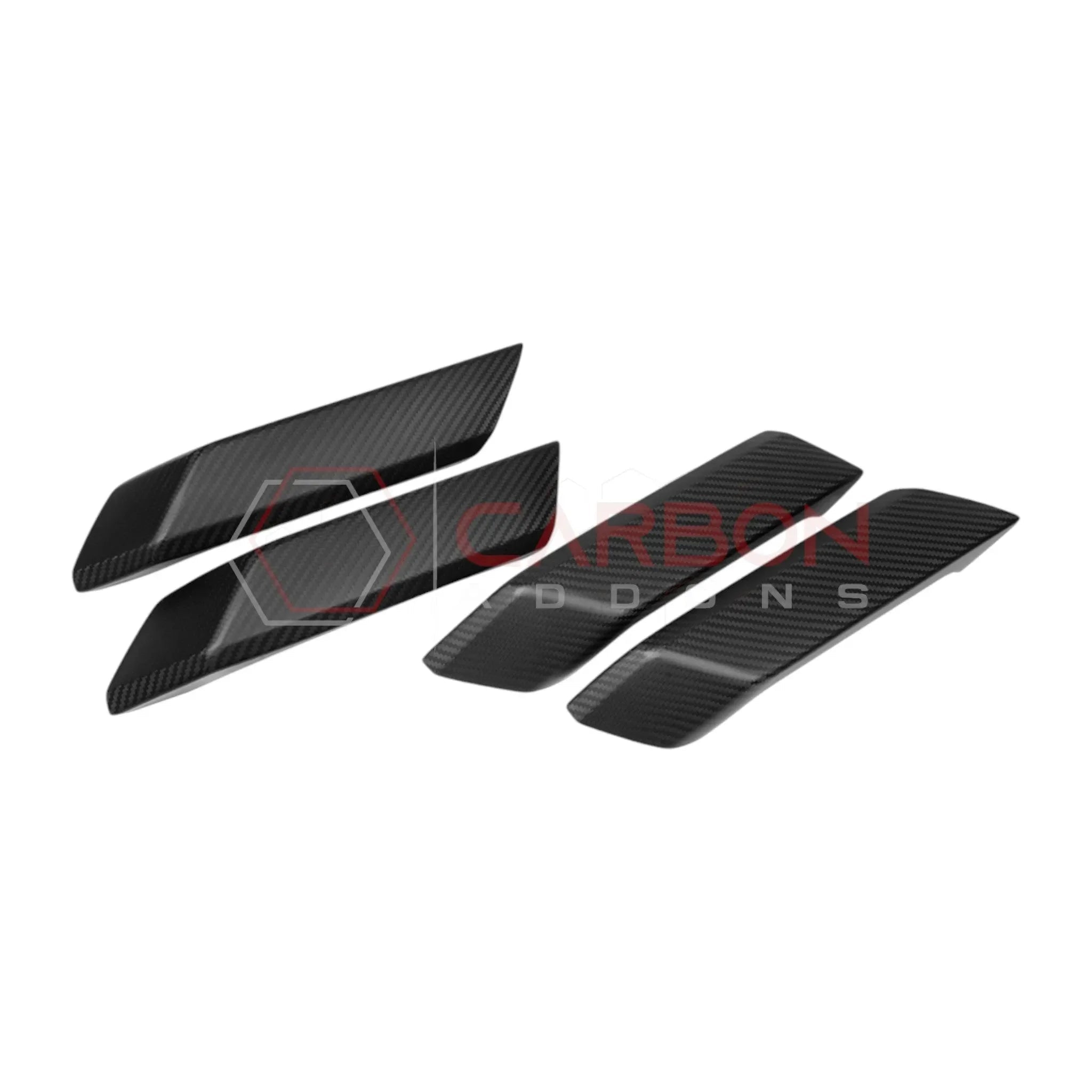 Real Carbon Fiber Interior Lower Door Handle Trim Covers For 2021+ Bronco