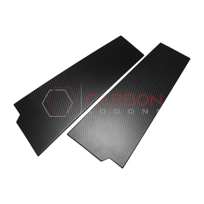 2021+ Ford Bronco 4-Door Real Dry Carbon Fiber B-Pillar Trim Covers (Glossy or Matte)