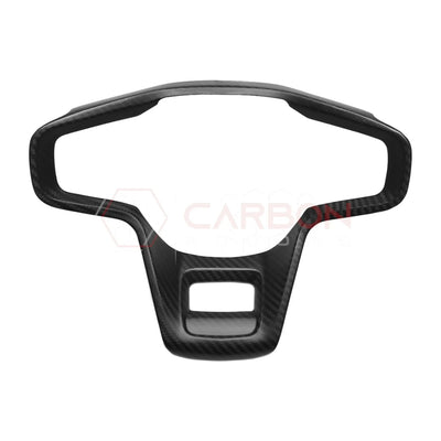 Real Carbon Fiber Steering Wheel Button Trim Cover For 2021+ Bronco