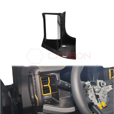 Real Carbon Fiber Left Driver Side Dash AC Vent Trim Cover For 2021+ Ford Bronco