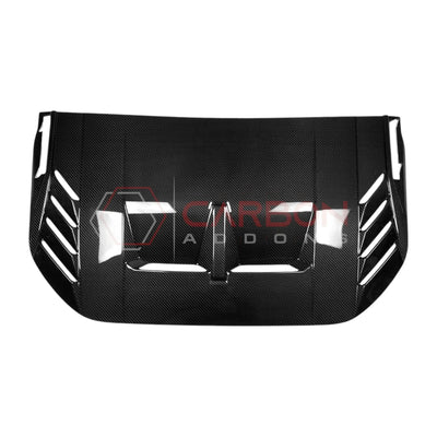 Real Carbon Fiber Hood Vent Trim Cover For 2021+ Bronco Raptor