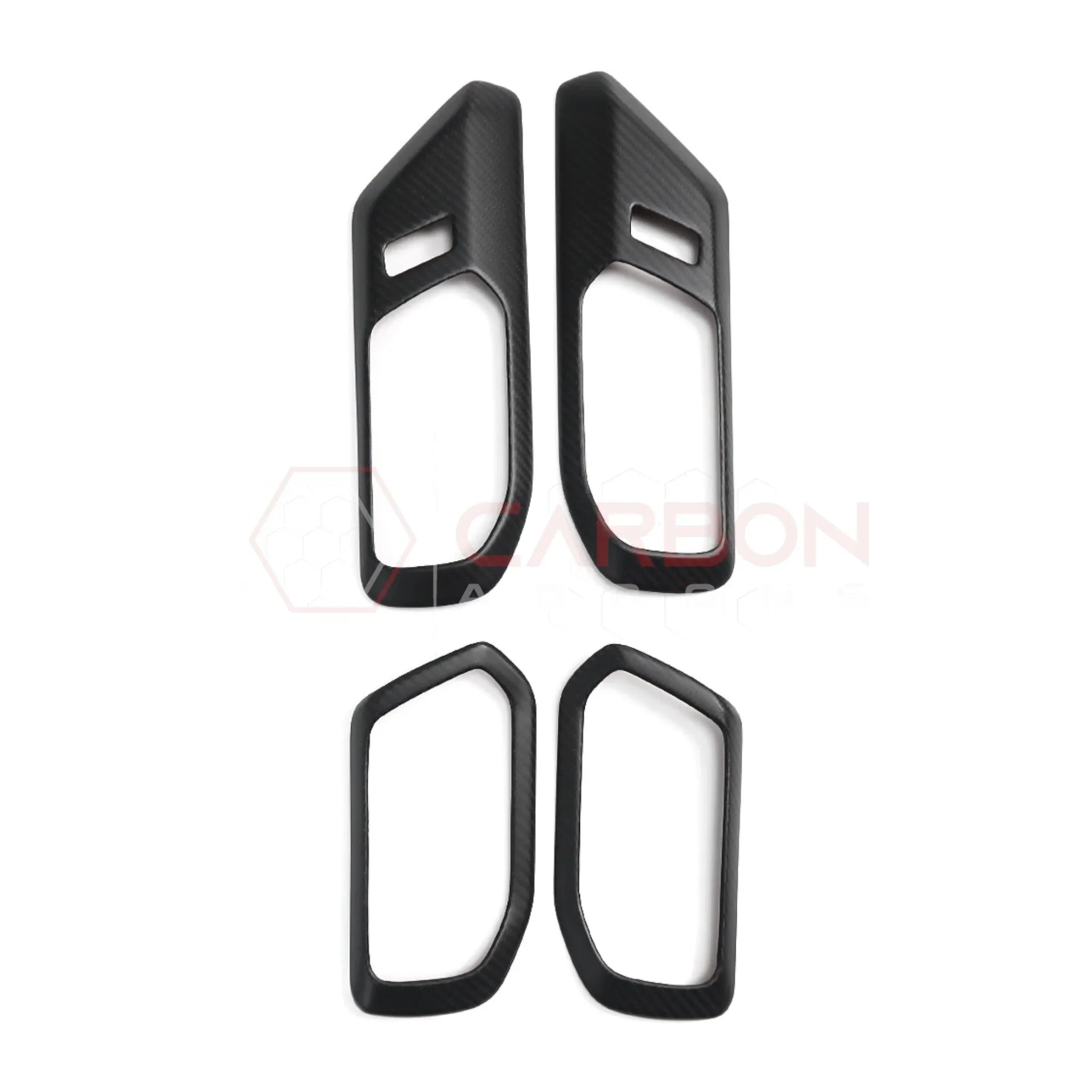 Real Carbon Fiber Interior Door Handle Trim Covers For 2021+ Ford Bronco
