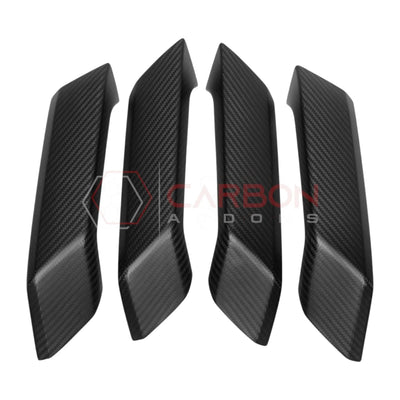 Real Carbon Fiber Interior Lower Door Handle Trim Covers For 2021+ Bronco
