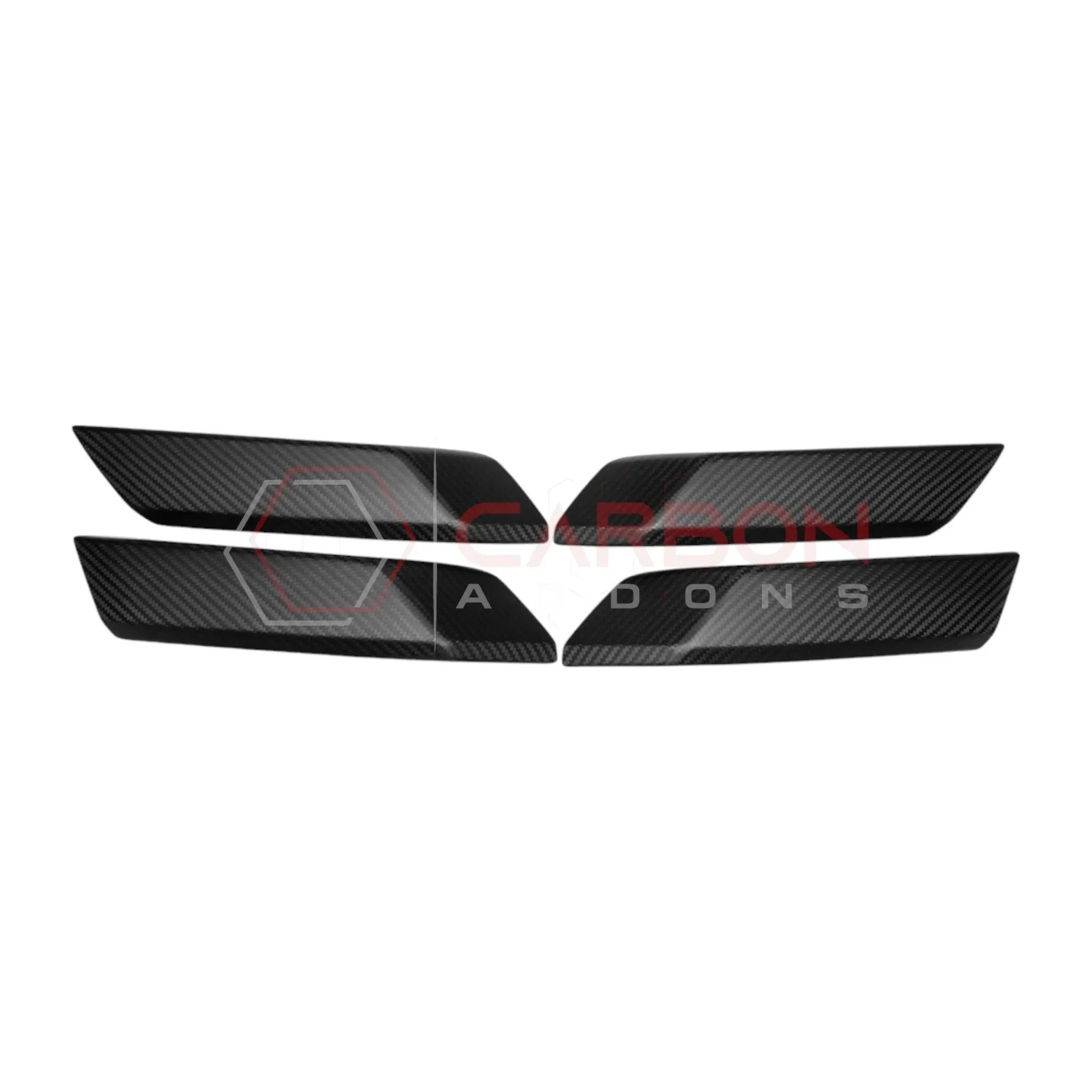 Real Carbon Fiber Interior Lower Door Handle Trim Covers For 2021+ Bronco