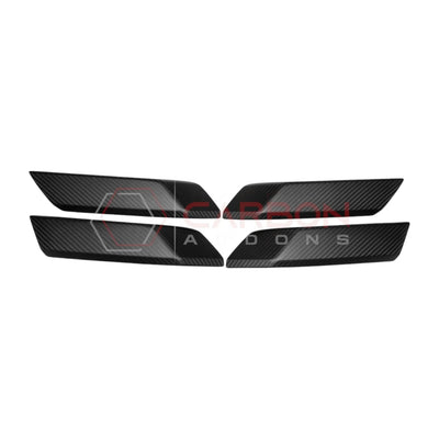 Real Carbon Fiber Interior Lower Door Handle Trim Covers For 2021+ Bronco