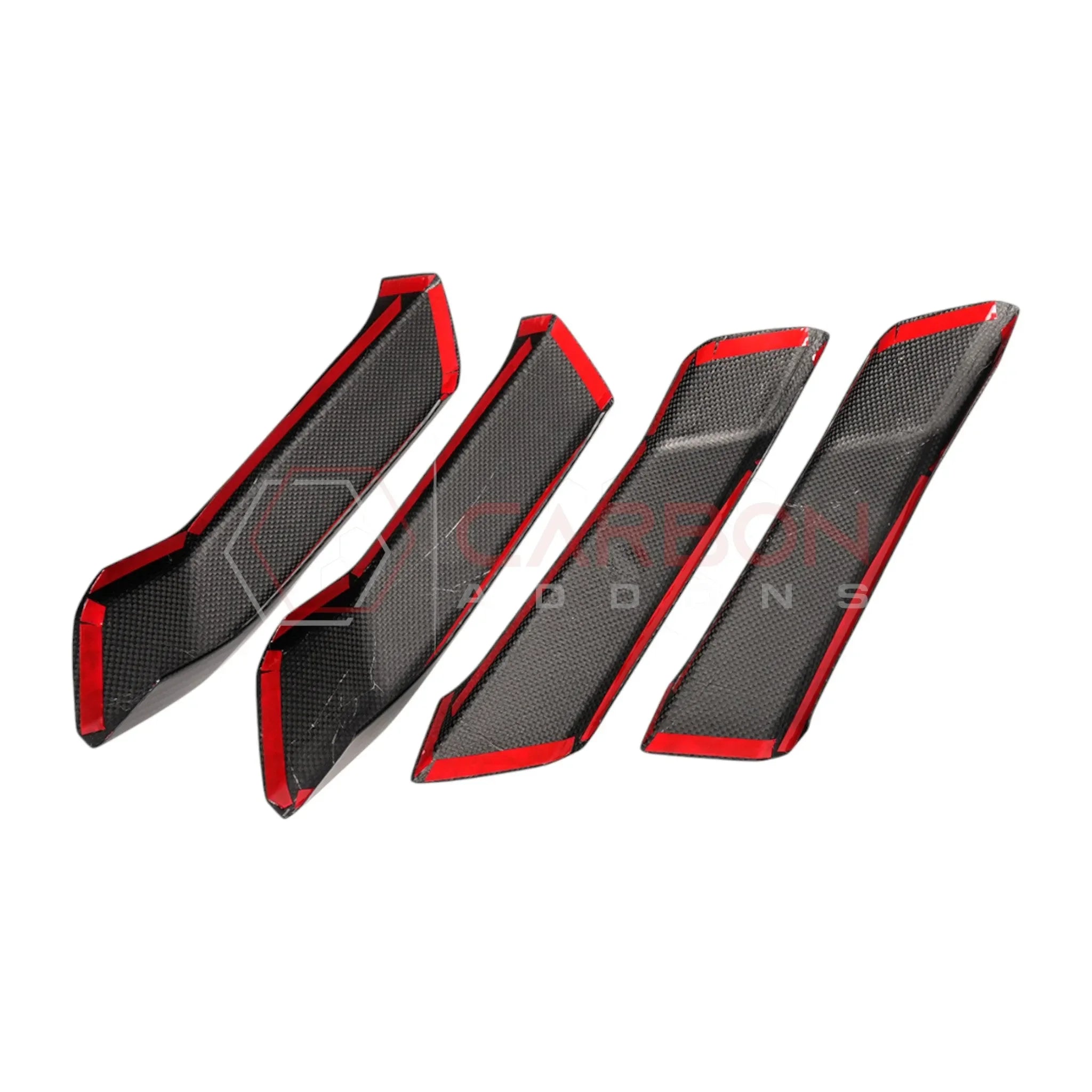 Real Carbon Fiber Interior Lower Door Handle Trim Covers For 2021+ Bronco