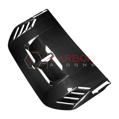 Real Carbon Fiber Hood Vent Trim Cover For 2021+ Bronco Raptor