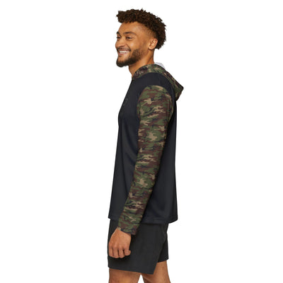 Personalized GM Chevrolet Bowtie Men's Basic Camo Sports Warmup Hoodie, UPF 50+ Sun Protection