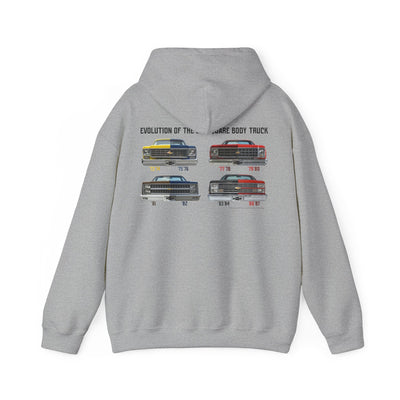 Chevrolet C10 Square Body Legacy Heavyweight Hoodie – Evolution of an American Classic