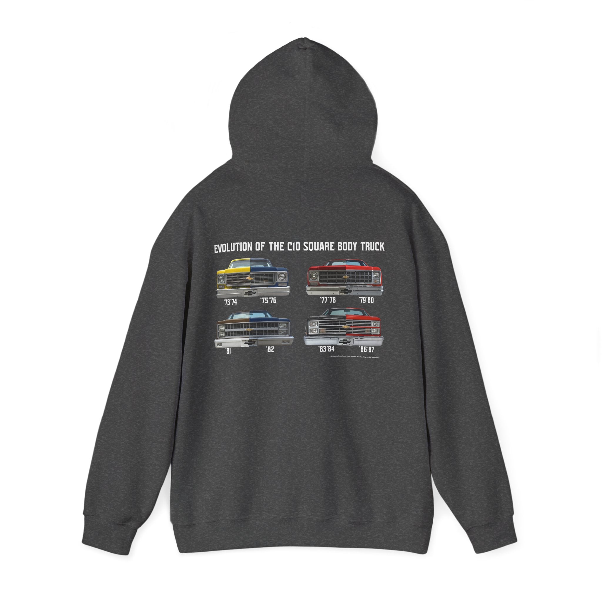 Chevrolet C10 Square Body Legacy Heavyweight Hoodie – Evolution of an American Classic