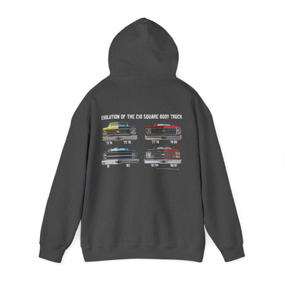 Chevrolet C10 Square Body Legacy Heavyweight Hoodie – Evolution of an American Classic