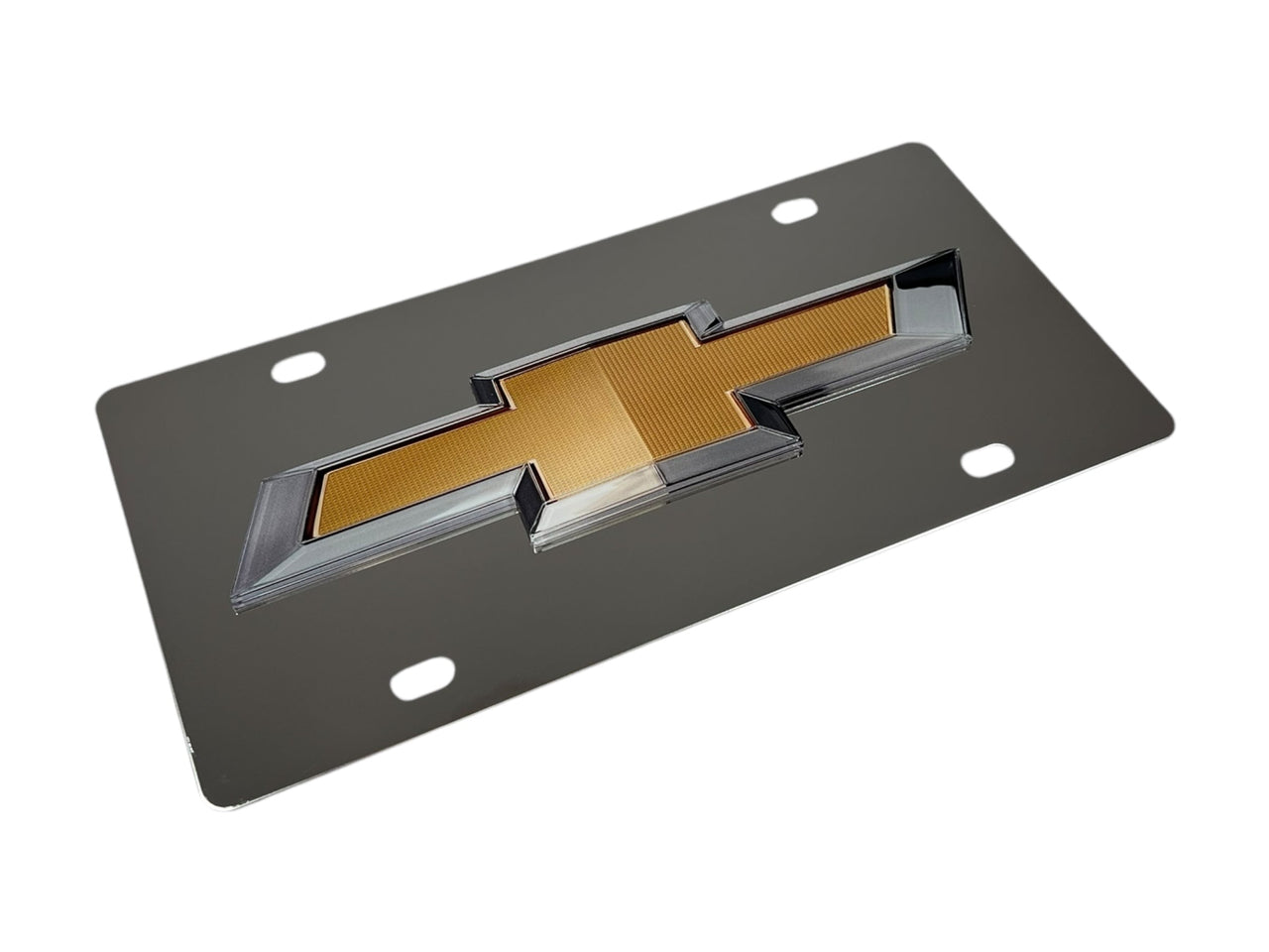 Chevrolet Bowtie Stainless Steel License Plate