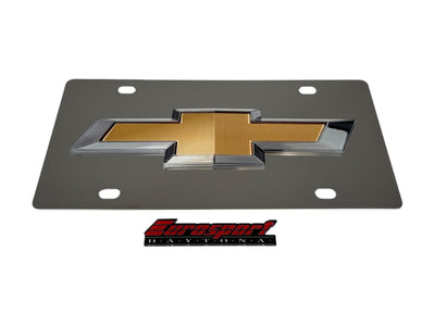Chevrolet Bowtie Stainless Steel License Plate