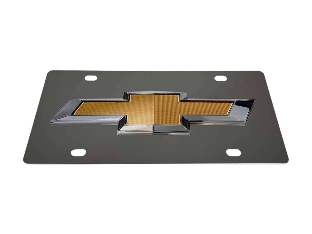 Chevrolet Bowtie Stainless Steel License Plate