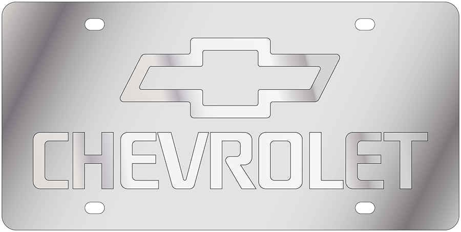 Chevrolet Stainless Steel License Plate