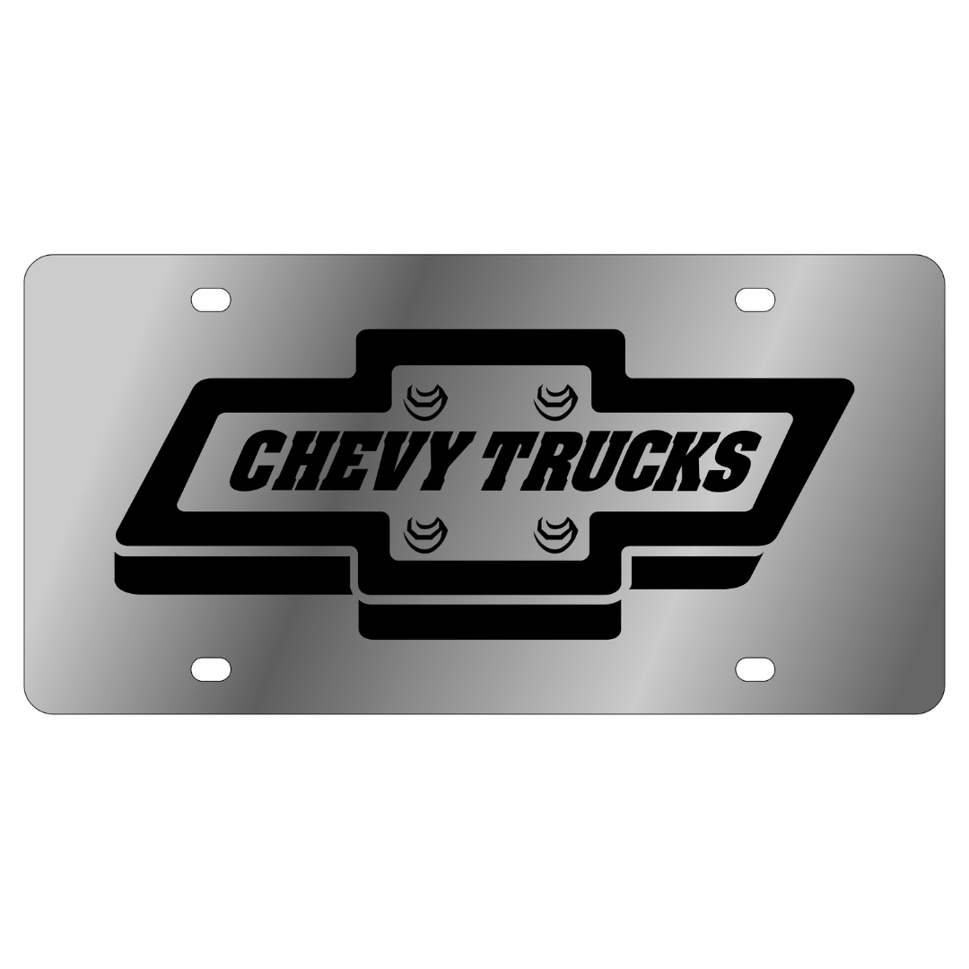 Chevrolet Retro Trucks Stainless Steel License Plate