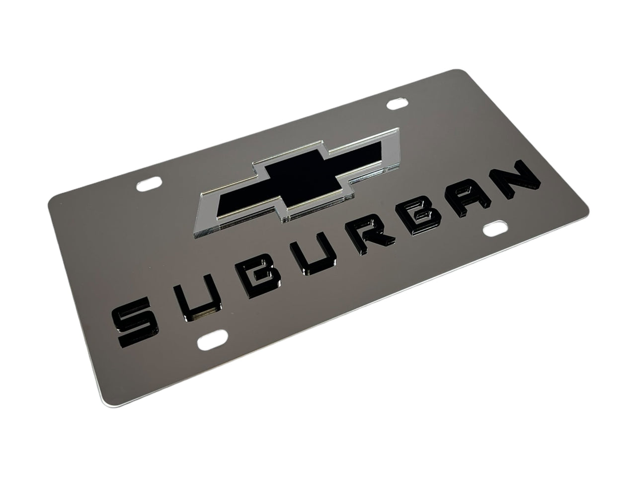 Chevrolet Suburban Stainless Steel License Plate