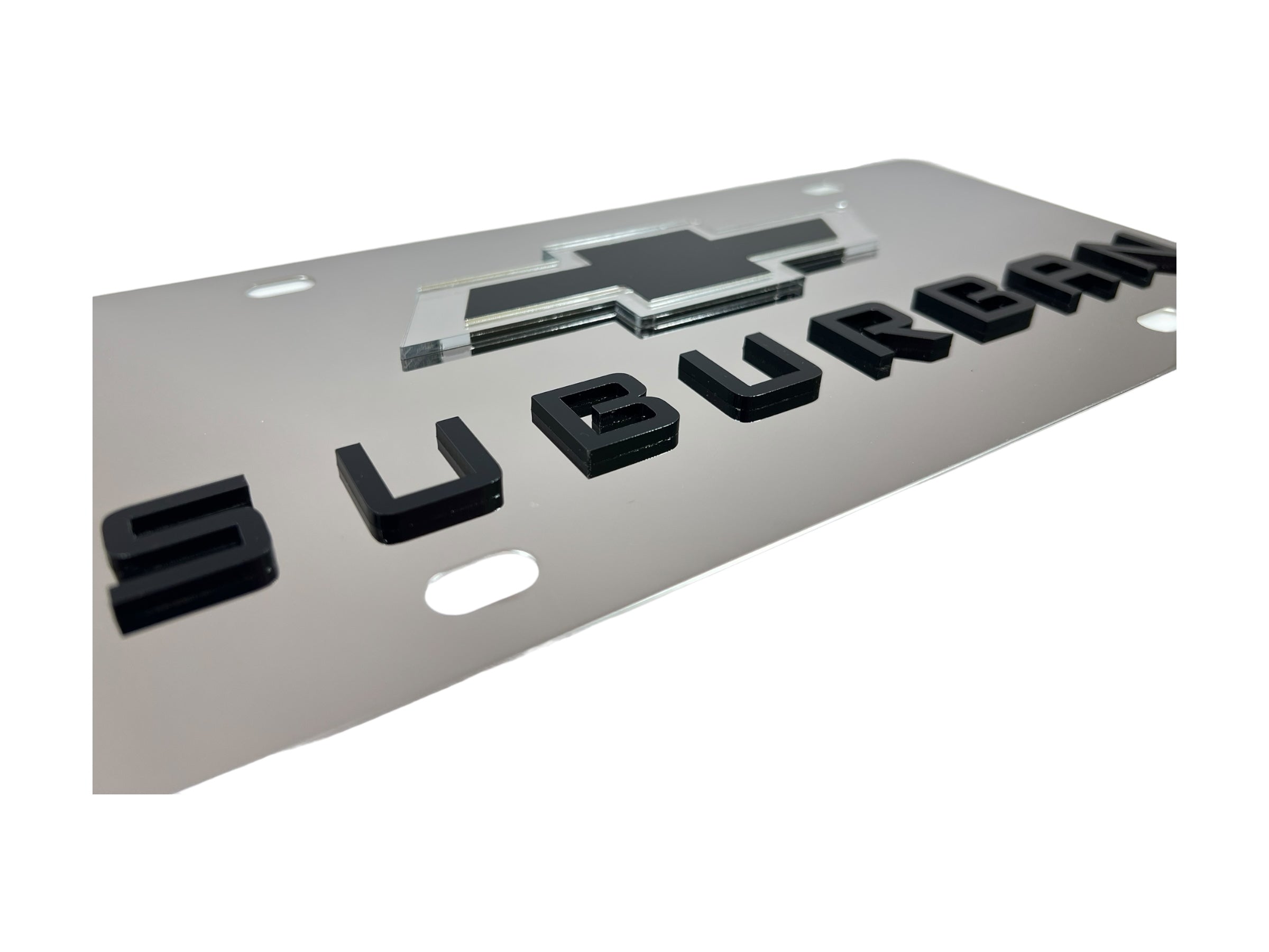 Chevrolet Suburban Stainless Steel License Plate