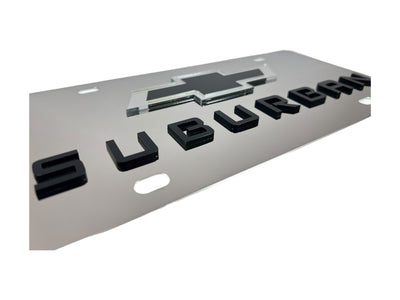 Chevrolet Suburban Stainless Steel License Plate