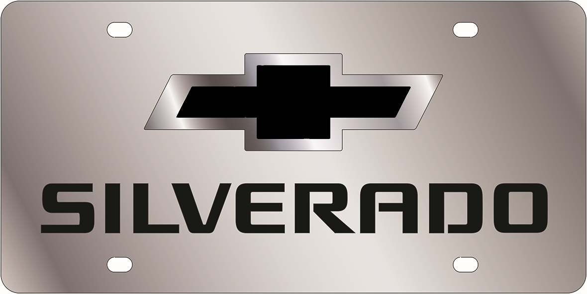 Chevrolet Silverado Stainless Steel License Plate
