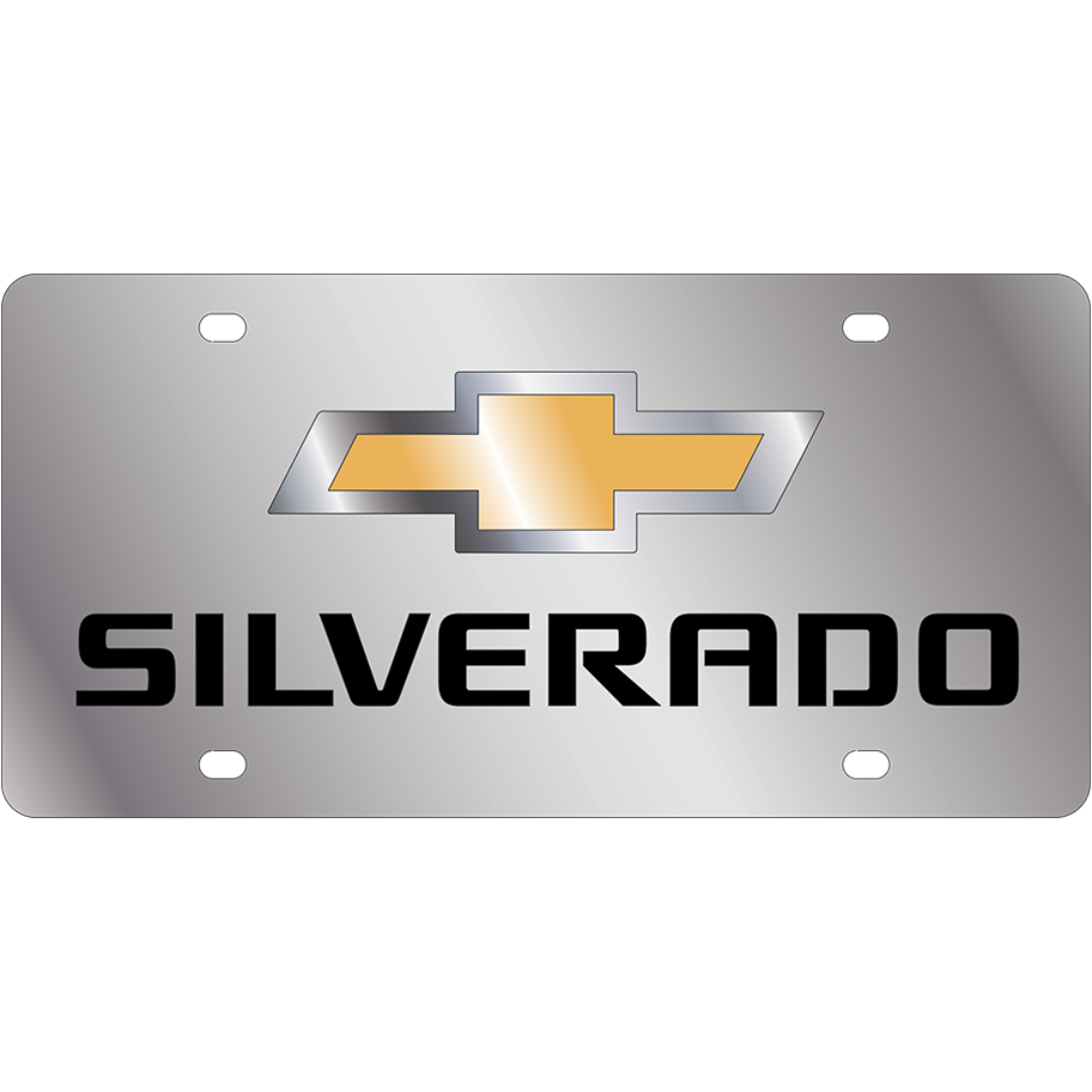 Chevrolet Silverado Stainless Steel License Plate