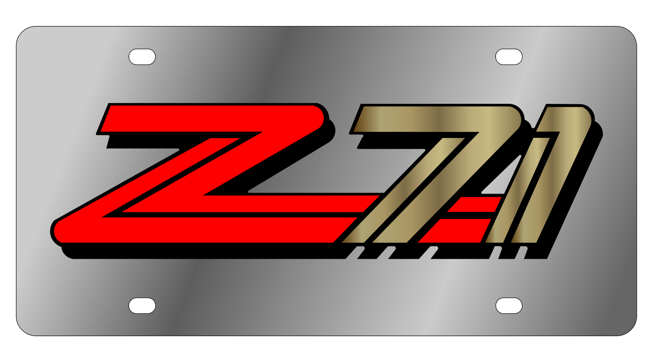 1990 Chevrolet Z71 Stainless Steel License Plate