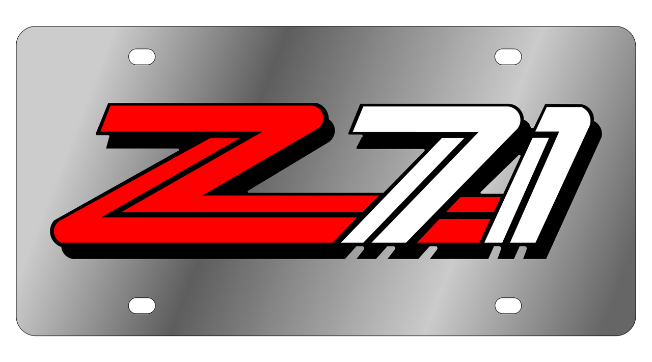 1990 Chevrolet Z71 Stainless Steel License Plate