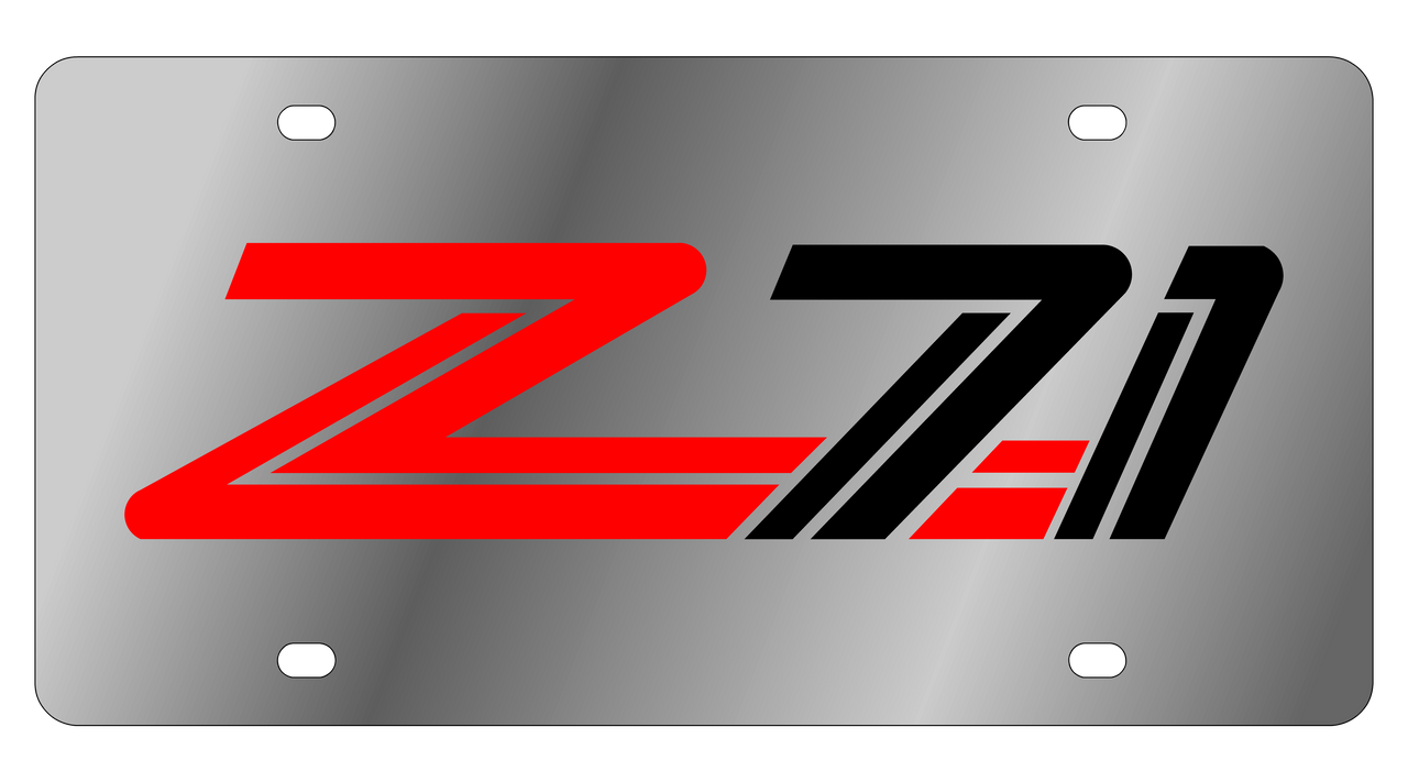 1999 Chevrolet Z71 Stainless Steel License Plate