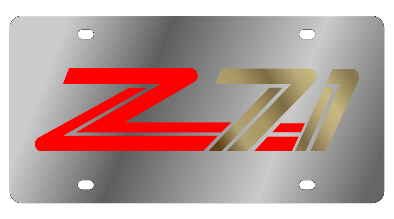 1999 Chevrolet Z71 Stainless Steel License Plate