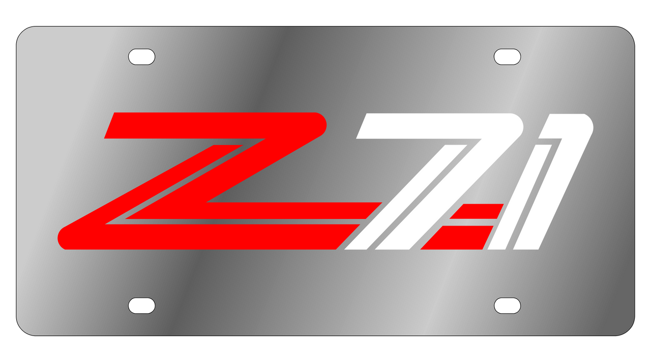1999 Chevrolet Z71 Stainless Steel License Plate