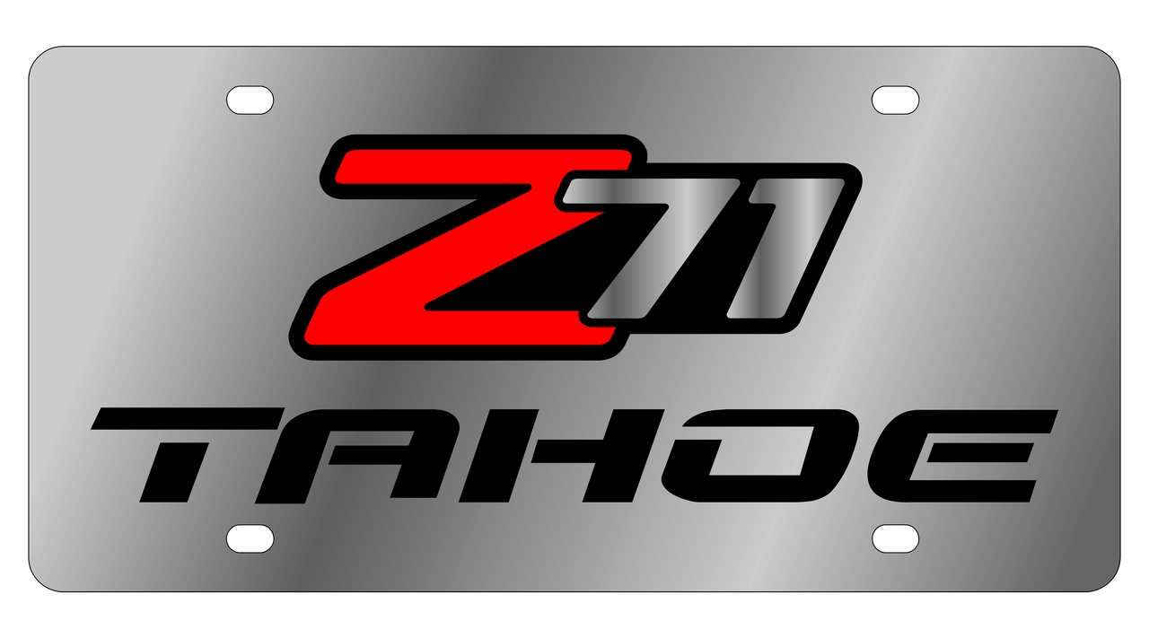 Chevrolet Z71 Tahoe Stainless Steel License Plate